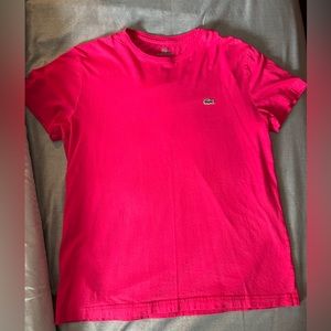 Pink Lacoste tshirt